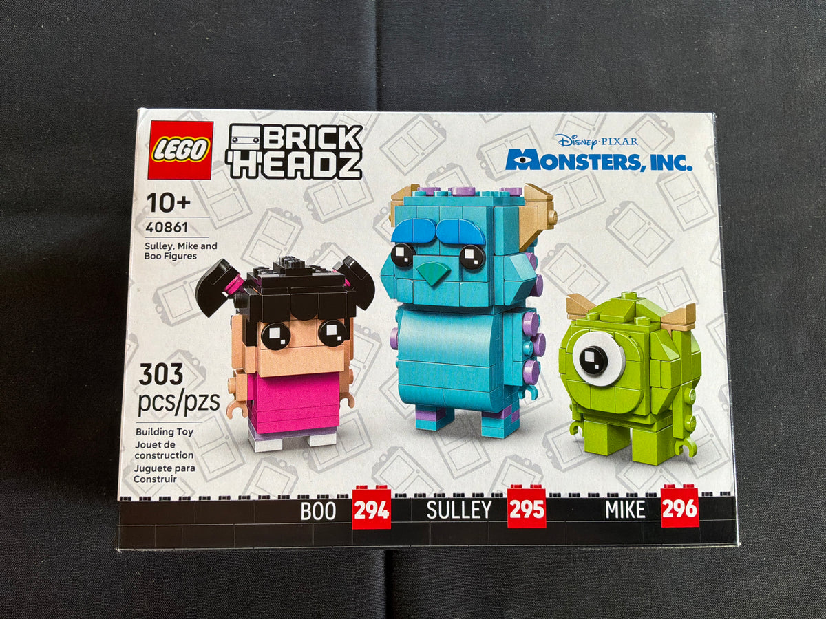 40861 | Brick Headz | Sulley, Mike and Boo Figures | NEW