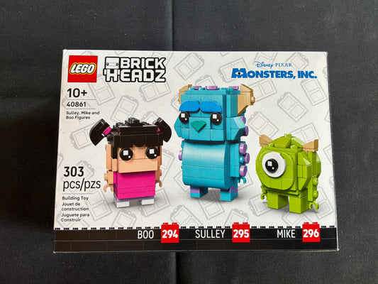 40861 | Brick Headz | Sulley, Mike and Boo Figures | NEW